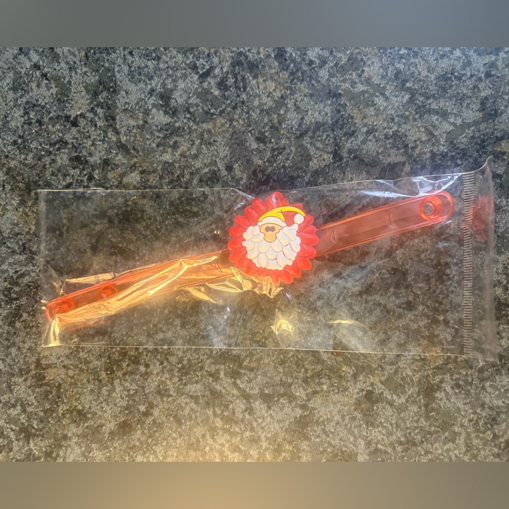 Kids Santa Lion Slap Bracelet - Red